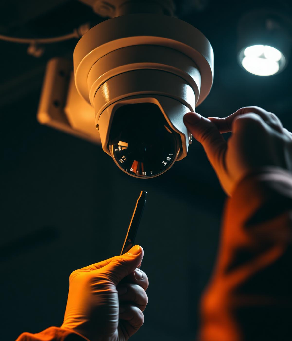 VP Systems & Tradings technician installing CCTV cameras and security systems in Bhubaneswar, Odisha